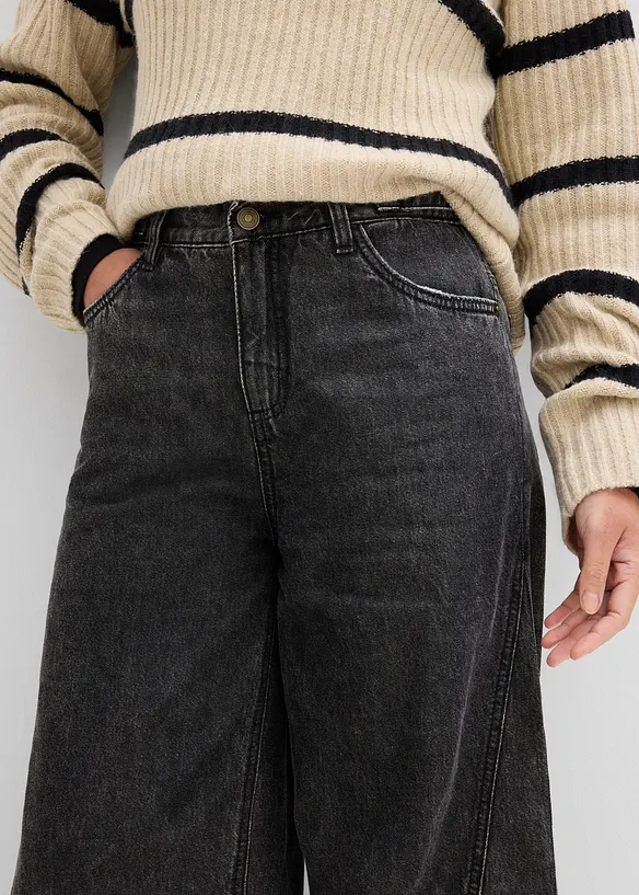 Ballong-jeans, Mid Waist, bonprix