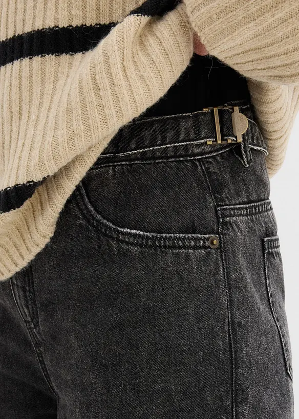 Ballong-jeans, Mid Waist, bonprix