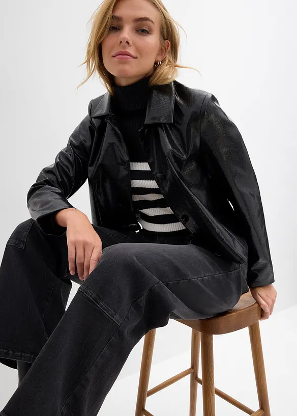 Wide Leg-jeans Mid Waist, bonprix