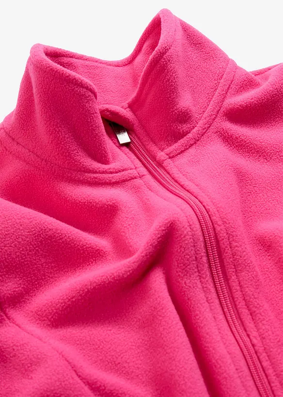 Fleecevest med lommer, bonprix