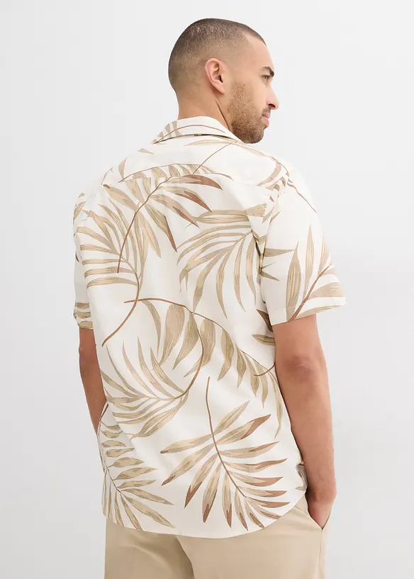 Kortermet skjorte i &oslash;kologisk bomull, bonprix