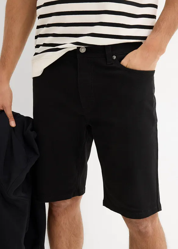 Bermudashorts i stretchmateriale, Regular Fit (2-pack), bonprix