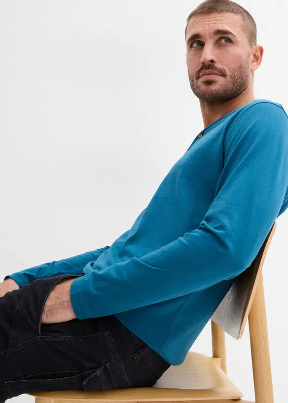 Langermet bestefartr&oslash;ye i 100% &oslash;kologisk bomull (2-pack), bonprix