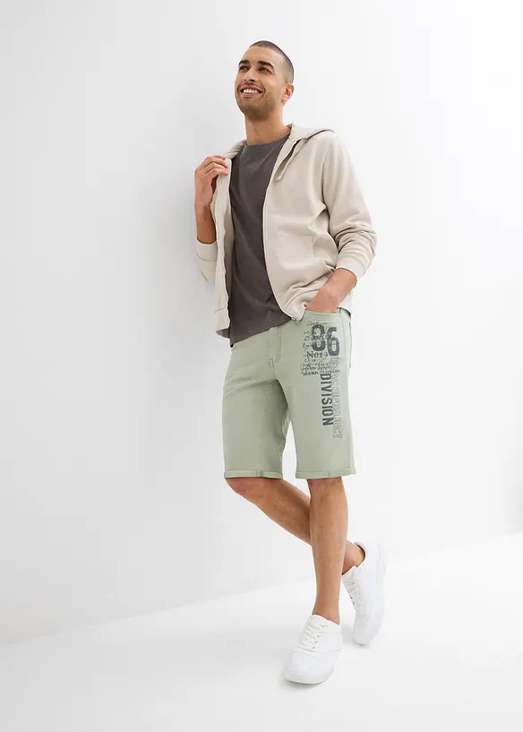 Bermudashorts i denim med stretch, Regular Fit, bonprix