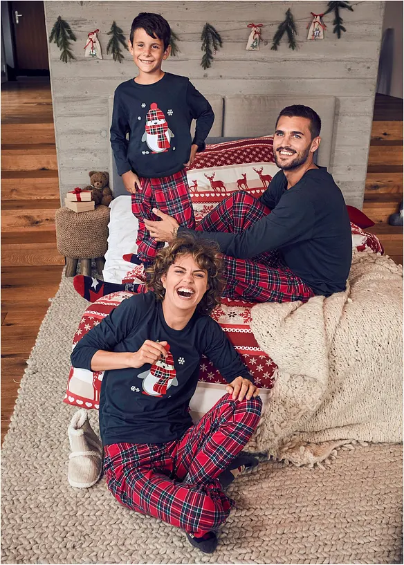 Pyjamas i 100% &oslash;kologisk bomull (2-delt sett), bonprix