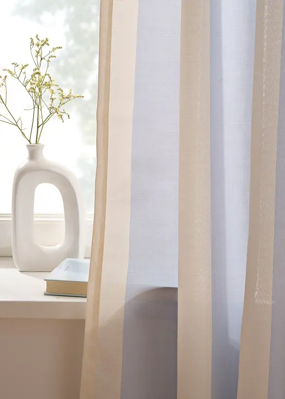 Gardin med resirkulert polyester, f&aring;s ogs&aring; i ekstra lang (1-pack), bonprix