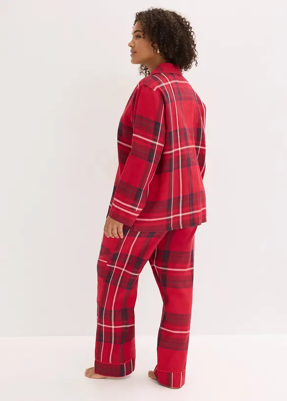 Vevd pyjamas i flanell, bonprix