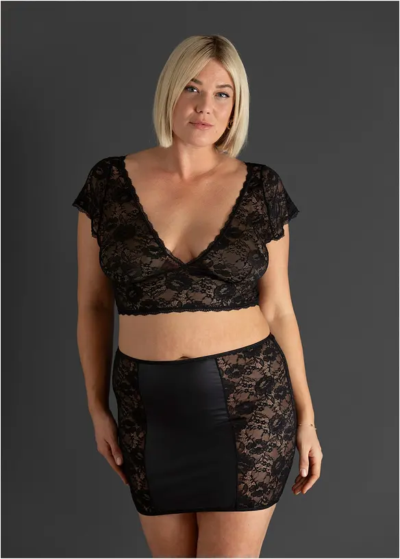 BH-topp og skj&oslash;rt (2-delt sett), bonprix