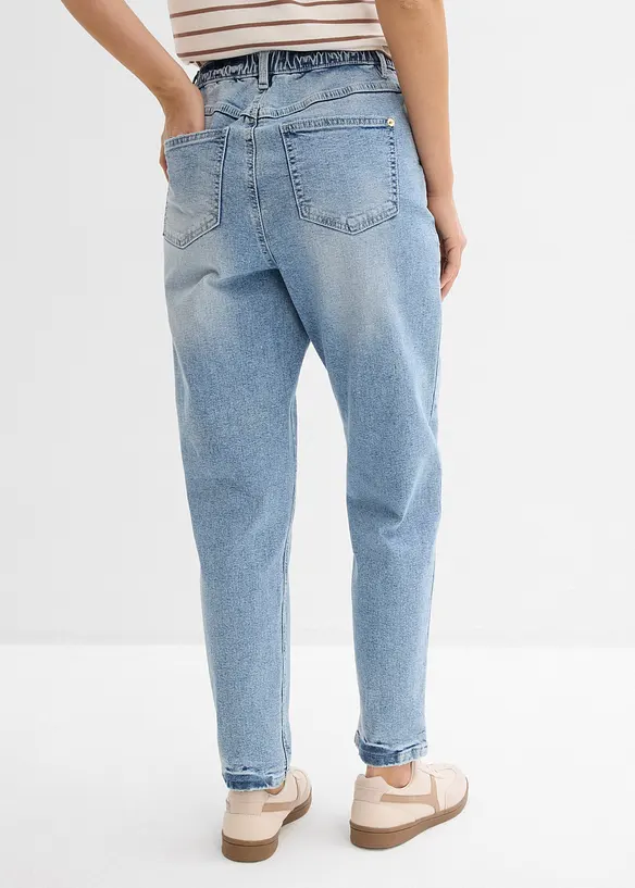 Mom-jeans High Waist, Low Stretch, cropped, bonprix