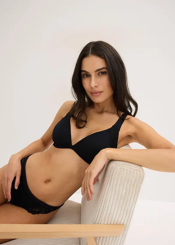 Padded-BH uten b&oslash;yle med myk ribb, bonprix