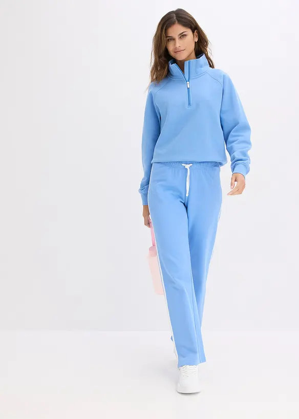 Joggebukse i formstabilt materiale i 100% bomull (2-pack), bonprix