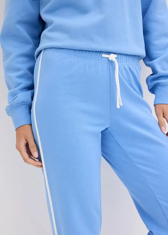 Joggebukse i formstabilt materiale i 100% bomull (2-pack), bonprix