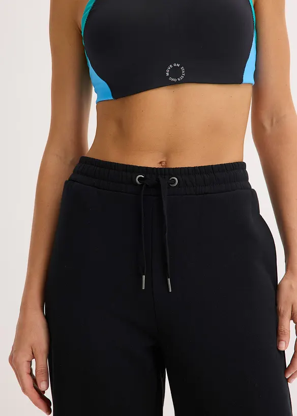 High Waist-joggebukse i 100% &oslash;kologisk bomull, bonprix