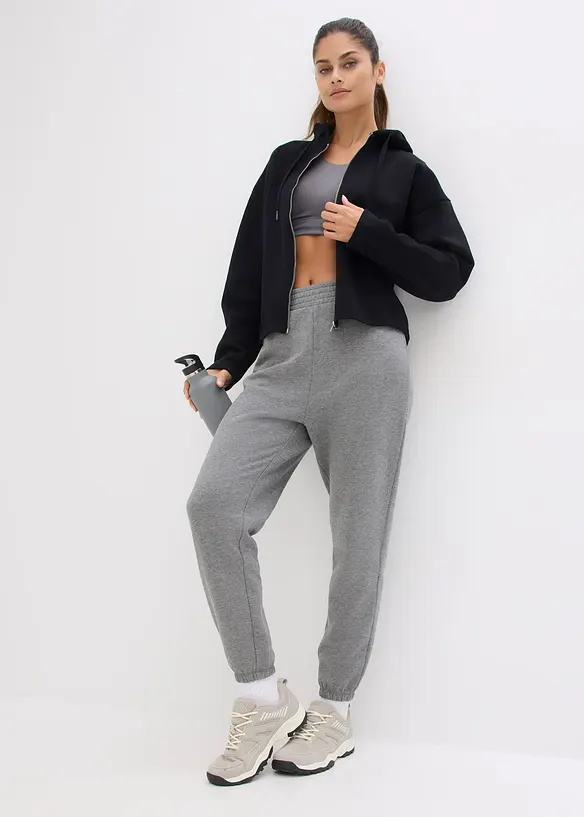 Sweatjakke med &oslash;kologisk bomull, bonprix