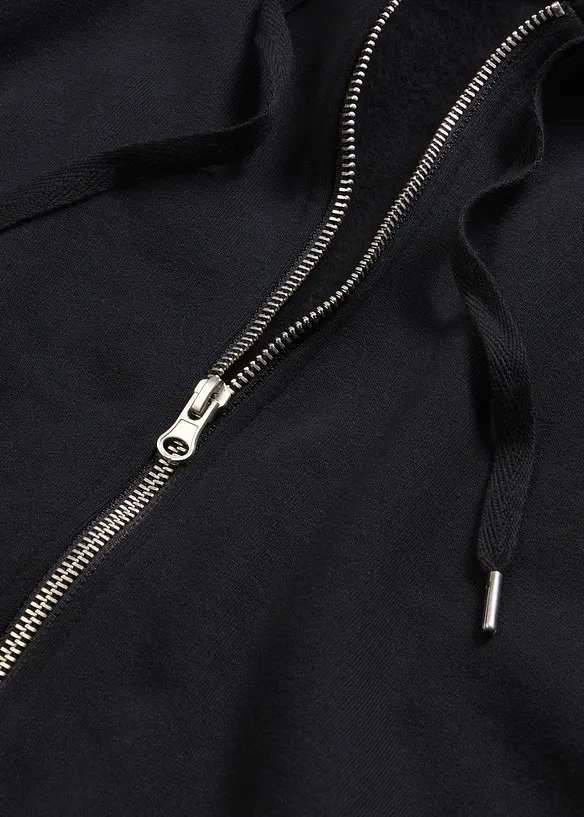 Sweatjakke med &oslash;kologisk bomull, bonprix