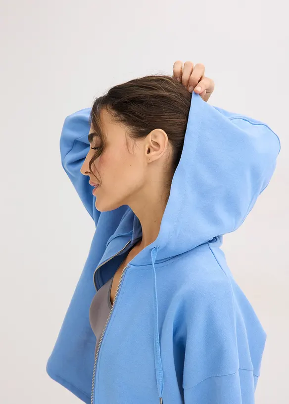 Sweatjakke i 100% &oslash;kologisk bomull, bonprix