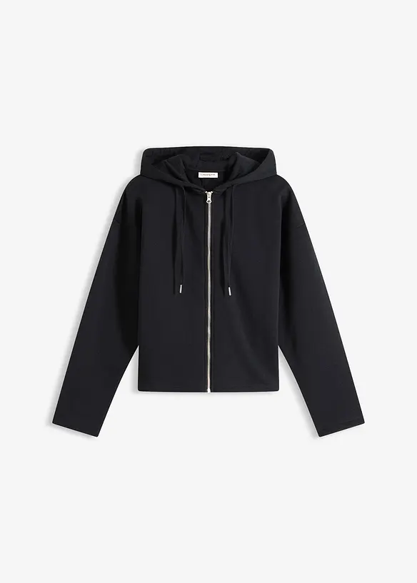 Sweatjakke med &oslash;kologisk bomull, bonprix