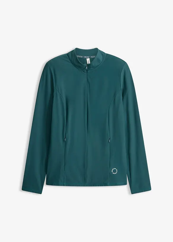 Termo-funksjonsjakke med halv glidel&aring;s, hurtigt&oslash;rkende, bonprix