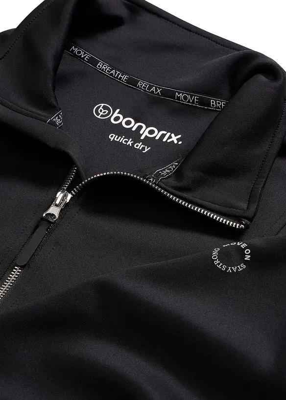 Treningsjakke med st&aring;krage, bonprix