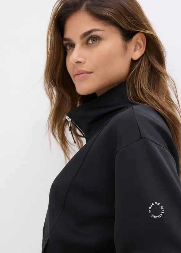 Treningsjakke med st&aring;krage, bonprix