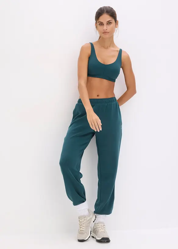 Trenings-BH i ribbet materiale med lett st&oslash;tte, bonprix