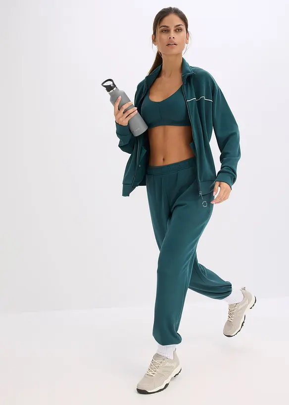 Trenings-BH i ribbet materiale med lett st&oslash;tte, bonprix