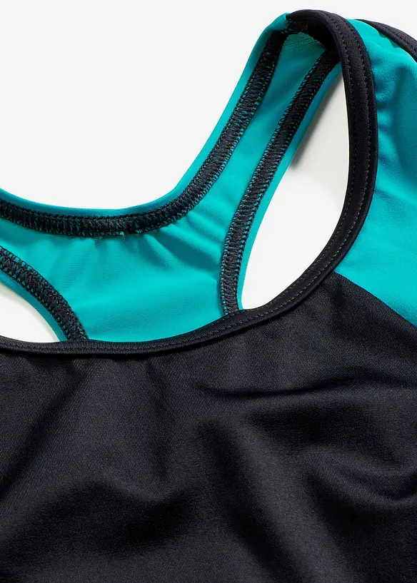 Hurtigt&oslash;rkende treningsbadedrakt med racerback, bonprix