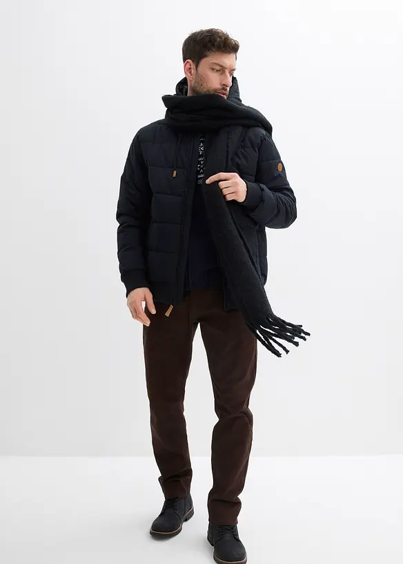 Vattert jakke i bomberjakke-fasong, bonprix