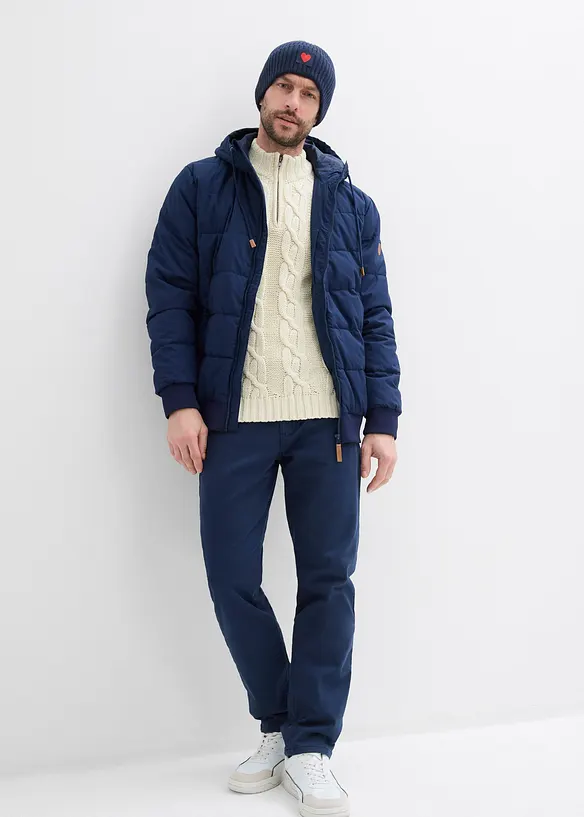 Vattert jakke i bomberjakke-fasong, bonprix