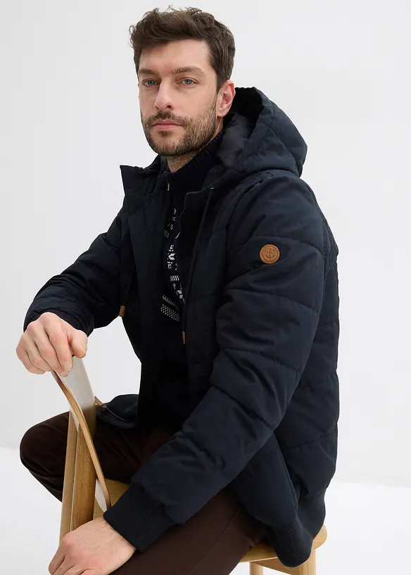 Vattert jakke i bomberjakke-fasong, bonprix