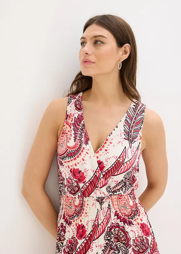 Maxikjole i myk viskosemiks, bonprix