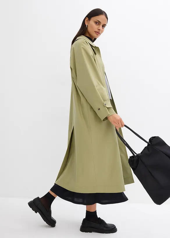 Trenchcoat med spensel, bonprix