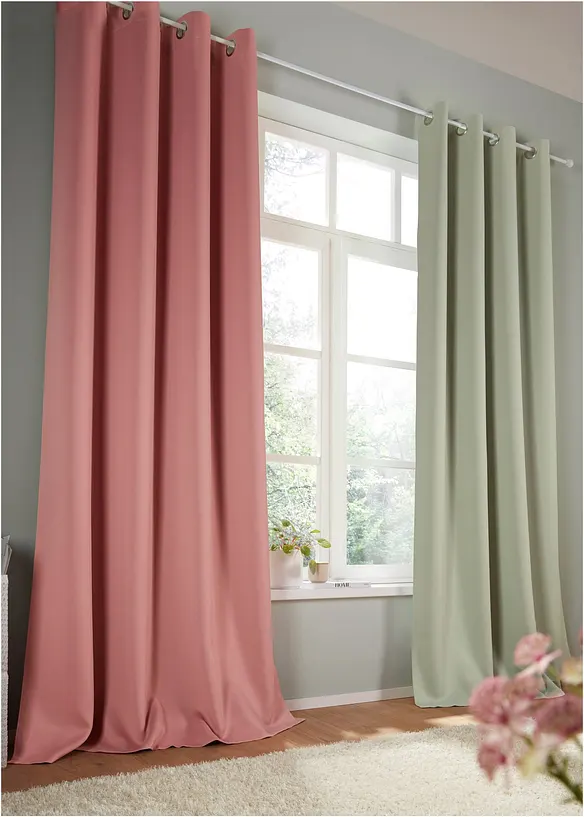 M&oslash;rkleggingsgardin, kommer i mange st&oslash;rrelser (1-pack), bonprix