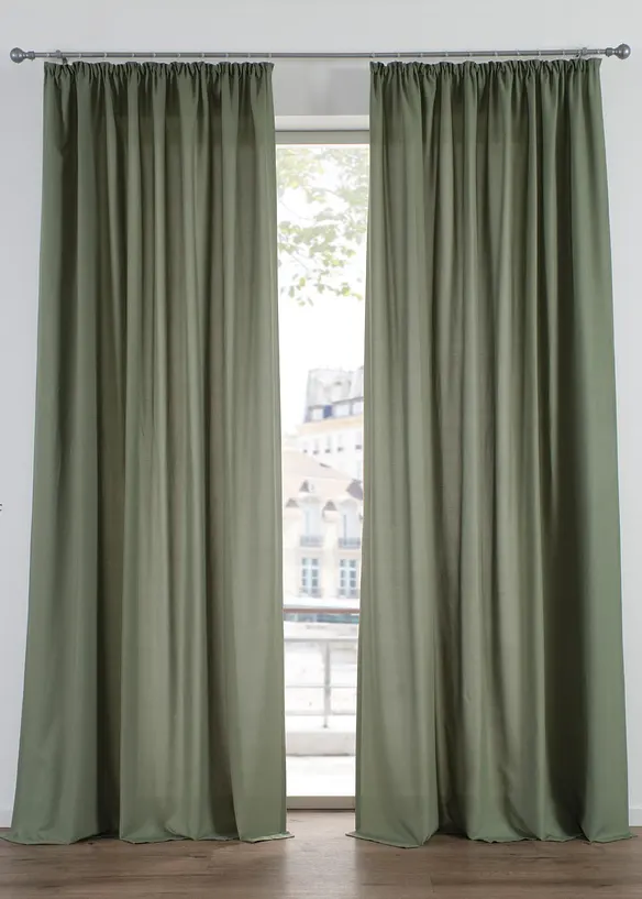 Gardin i mikrofiber (2-pack), bonprix