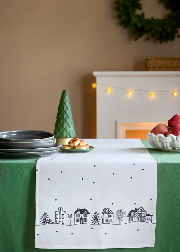 Bordl&oslash;per med vintermotiv, vannavvisende, bonprix