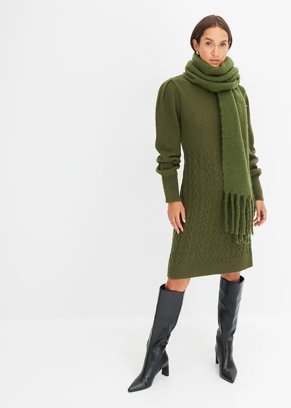 Strikket kjole, bonprix