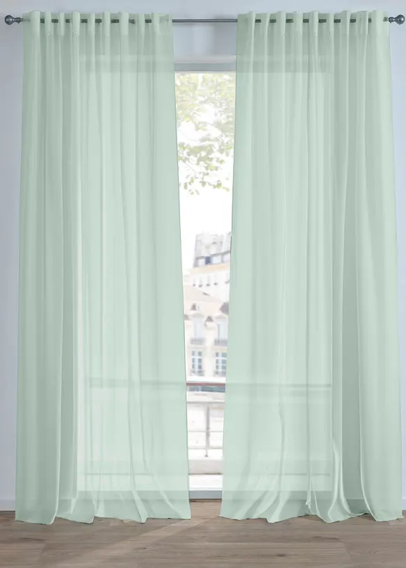 Gardin med lett batiststruktur (1-pack), bpc living bonprix collection