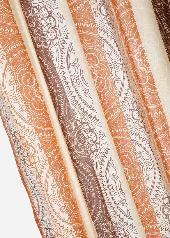 Gardin med resirkulert polyester og stripem&oslash;nster (1-pack), bonprix