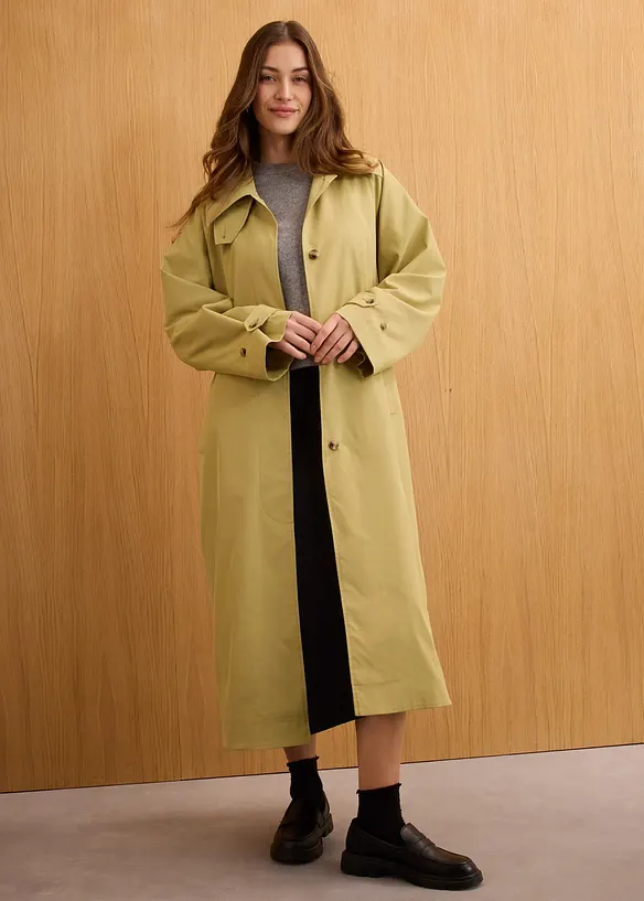Trenchcoat med spensel, bonprix