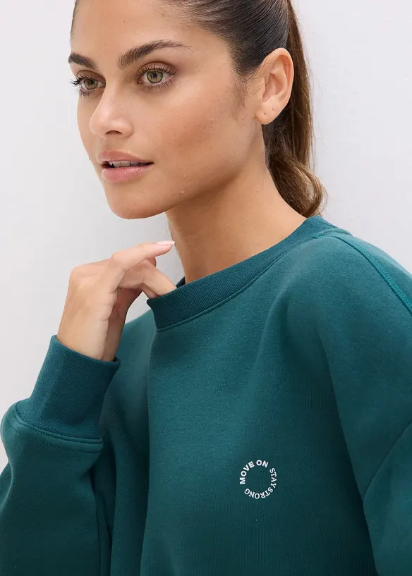 Oversized, varmende sweatshirt, hurtigt&oslash;rkende, bonprix