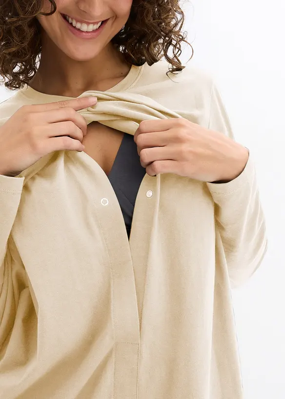 Mammatopp i &oslash;kologisk bomull med ammefunksjon (2-pack), bonprix