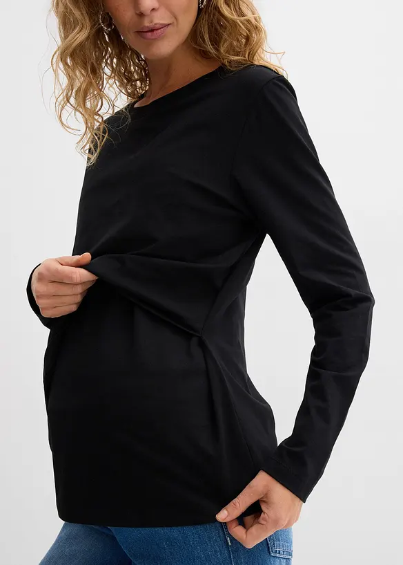 2-i-1-mamma- og ammetopp i &oslash;kologisk bomull, bonprix