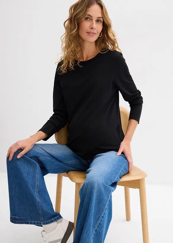 2-i-1-mamma- og ammetopp i &oslash;kologisk bomull, bonprix