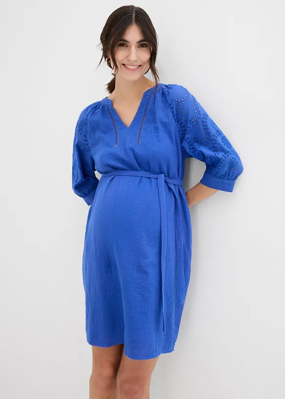 Mammakjole i 100% bomullsmusselin, bonprix