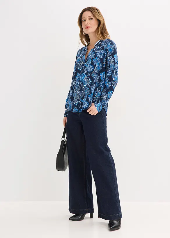 Blusetunika i lett viskose, bonprix