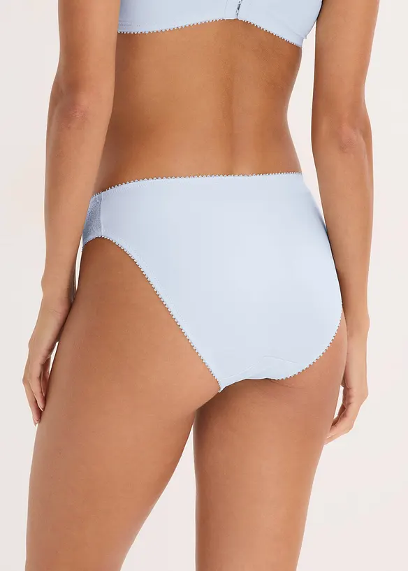 Truse med delikate blonder (2-pack), bonprix