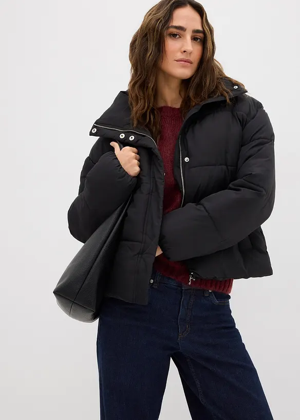 Vattert jakke med ståkrage, bonprix