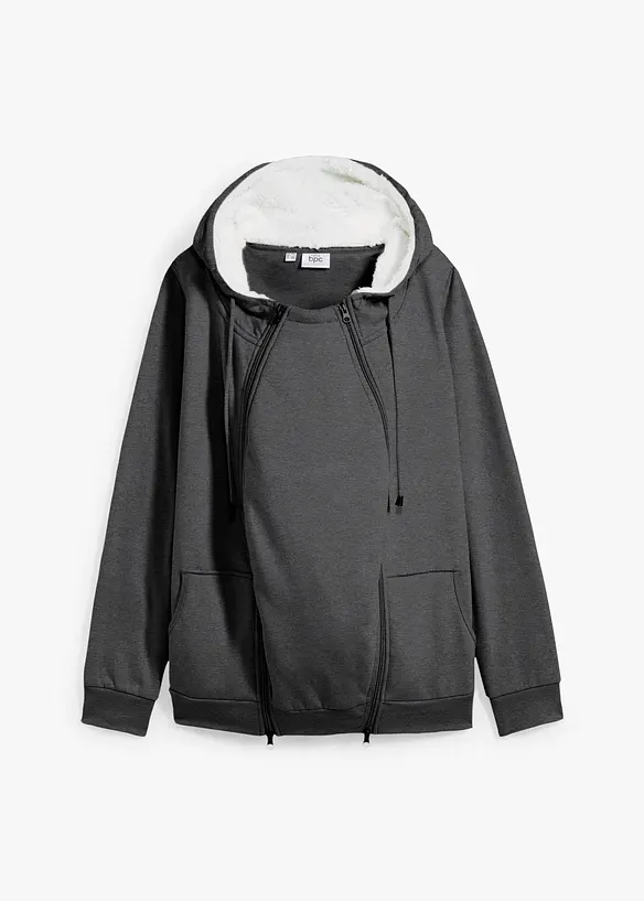 3-i-1-mamma-sweatjakke med myk innside, bonprix