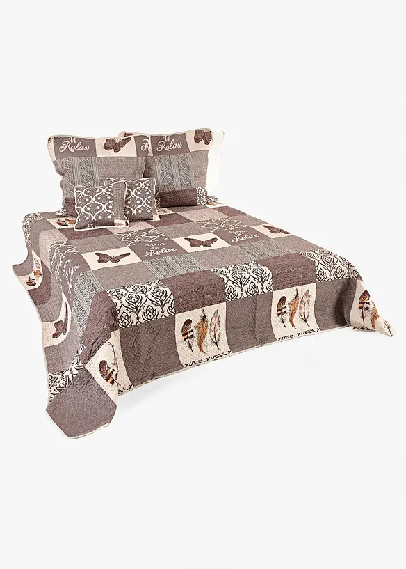 Putetrekk med patchwork-print (2-pack), bonprix