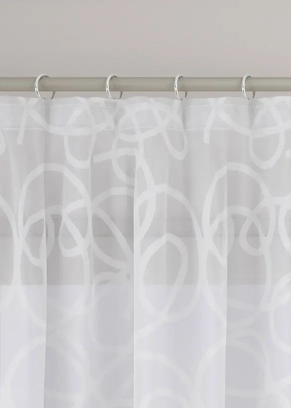 M&oslash;nstret gardin med resirkulert polyester (1-pack), bonprix